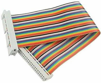 TRUSTECH 40 Pin Colorful Rainbow GPIO Female to Female Cable 20CM for Raspberry Pi Electronic Components Electronic Hobby Kit