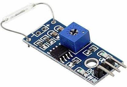 TRUSTECH 5V Magnetic Reed Switch Sensor | Reed Switch Sensor Module compatible with Arduino - hotocopiers/Washing Machines/Refrigerators/Door Electronic Components Electronic Hobby Kit