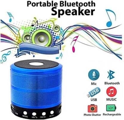 KD S-887 Portable Wireless Subwoofer Super Bass TF-card Speaker Mini Bluetooth Sound Box GOR6 10 W Bluetooth Speaker (Gold, Stereo Channel) Speaker Mod
