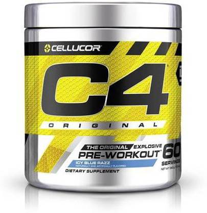 Cellucor C4 ORIGINAL EXPLOSIVE PRE WORKOUT ICY BLUE RAZZ FLAVOUR | 60 SERVINGS