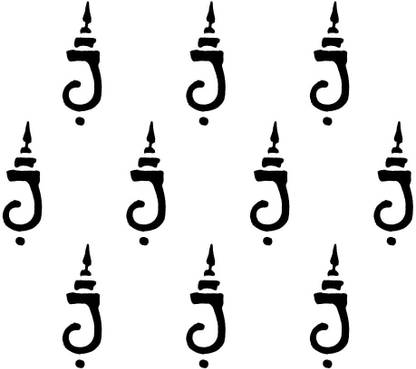 Comet Busters Handcrafted Black Fancy Bindis (BV1320) Forehead Black Bindis