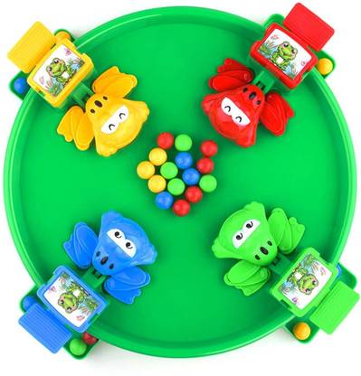 एपिक क्राफ्ट Hungry Frogs Family Board Game – Intense Game of Quick Reflexes – Classic Board Games Fun, Includes All Pieces Needed to Play – Frog Toy for Kids 3 Years and Older (4 Players) बोर्ड गेम
