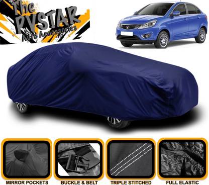 PVSTAR Car Cover For Tata Zest (With Mirror Pockets)
