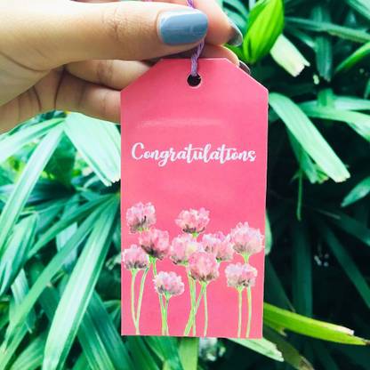 Crease Crease Gift Card - Pink Congratulations (Set of 5) Greeting Card