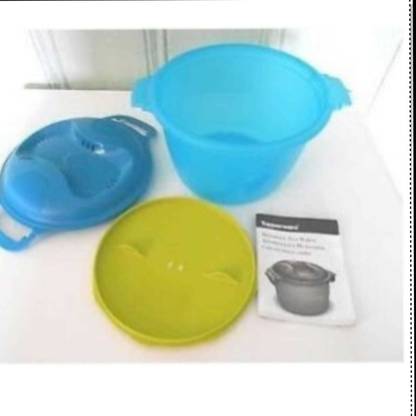 TUPPERWARE RICE MAKER MICROWAVE BLUE GREEN Cookware Set
