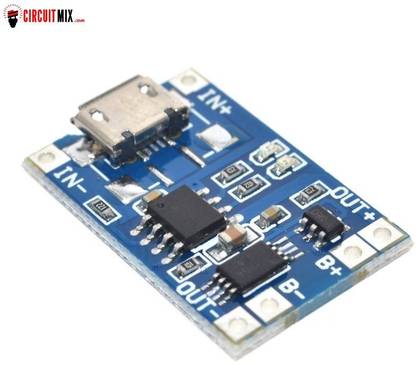 circuitcomponents TP4056 1A Li-ion lithium Battery Charging Module Board Micro USB With Current Protection Power Supply Electronic Hobby Kit