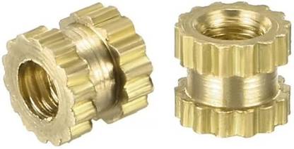 Prime Intact M2.5 X 5mm Brass Heat Set Threaded Round Insert Nut Electronic Components Electronic Hobby Kit