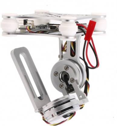Prime Intact 2-Axis Brushless Drone Camera Gimbal with Controller - Silver Electronic Components Electronic Hobby Kit