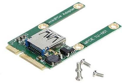 Buyyart Mini PCI-E to USB3.0 Expansion Card Laptop PCI Express PCIe to USB 3.0 Converter Riser Card Adapter with Screw Fittings Electronic Components Electronic Hobby Kit