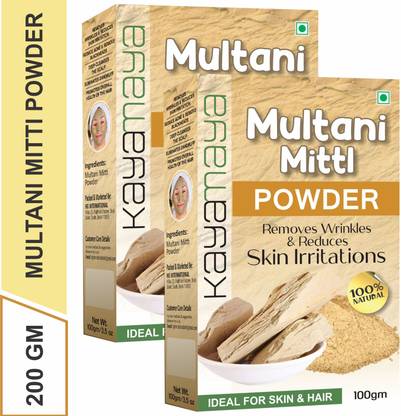 Kayamaya Organic Multani Mitti Powder (Bentonite Clay) Set of 2