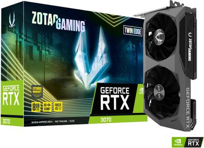 ZOTAC RTX 3070 Twin Edge LHR GDDR6 8 GB NVIDIA Chipset 256 bit 1725 MHz Graphics Card