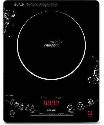 V-Guard 2000 W Induction Cooktop Touch Panel