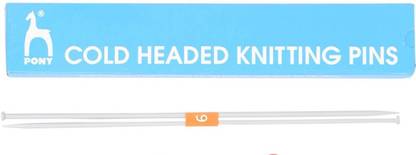 Lucknow Crafts Cold Headed Knitting Needle Pin Pair, Size 9 no (3.75 .mm) Knitting Pin