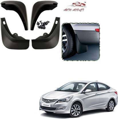 AuTO ADDiCT Rear Mud Guard, Front Mud Guard For Hyundai Fluidic Verna 2011, 2017