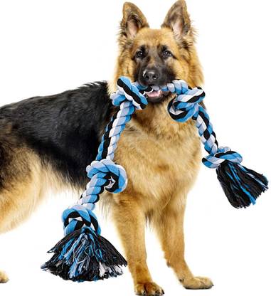 Pet Affairs Premium 5 Knot Rope Toy | Chewing Rope Dog Toys for Small, Medium and Large Heavy Breed Dogs | Multi Colored (Color May Vary) Cotton Chew Toy, Fetch Toy For Dog