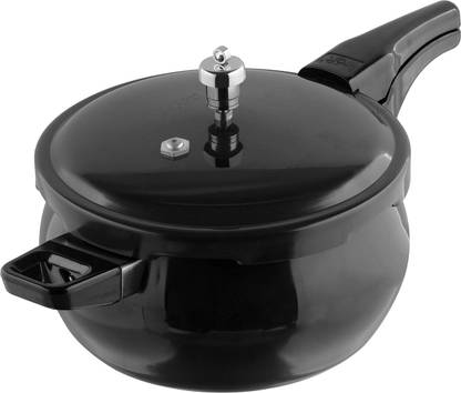 Kraft Hard Anodised Outer Lid Handi Shape 6.5 L Outer Lid Induction Bottom Pressure Cooker