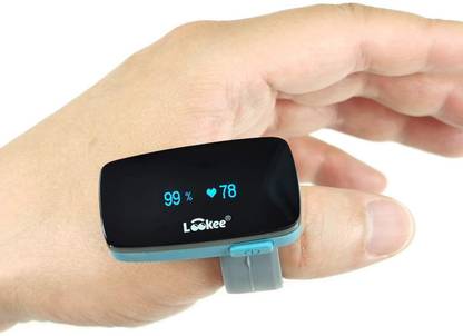 LOOKEE O2Ring Wearable Sleep Monitor - Bluetooth Health Tracker with Free APP Report for Wellness, Sports and Aviation Use Pulse Oximeter