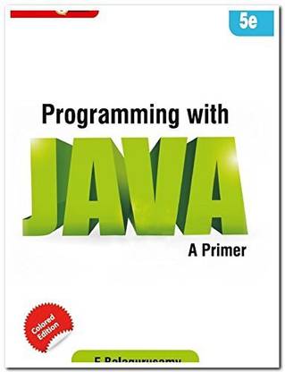 Programming With Java ( A Primer )