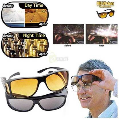 Royalmint 78 New Impressive Unisex Wear Over Polarized Sunglasses Sunglasses and Night Vision Glasses. Motorcycle Goggles Amazing Day & Night Hd Vision Goggles Anti-Glare Polarized Sunglasses Men/Women Driving Glasses Sun Glasses Uv Protection Car Drivers Motorcycle Goggles Power Tool, Welding, Laboratory, Blowtorch, Wood-working Safety Goggle (Free-size) Power Tool  Safety Goggle
