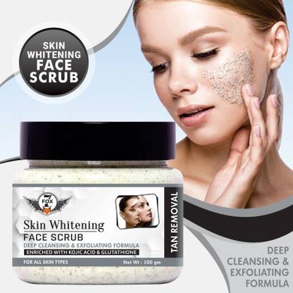 7 FOX Improved Skin Whitening Facial Scrub For Skin Brightning & Radiant All Skin Types-For Men & Women- Scrub