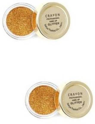 crayon Golden multi glitter pack of 2
