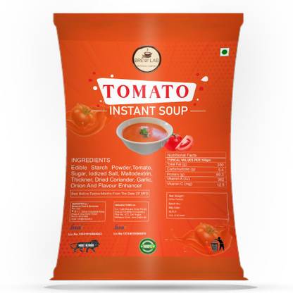 Brew Lab Ready To Cook Instant Healthy Tomato Instant Soup Powder | Easy to Prepare |
