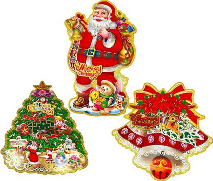 Quick 20 cm 3D Stickers for Christmas Tree Self Adhesive Sticker
