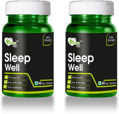 Vegan Bit Ubiquinone(CoQ10) and Melatonin capsule, Helps Improve Sleep Quality,