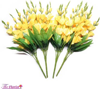 The Florist Artificial Flowers Gladiolus Fake Flowers Yellow Gladiolus Artificial Flower