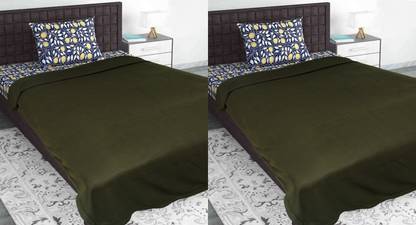 EVOHOUSE Solid King Fleece Blanket for  Mild Winter