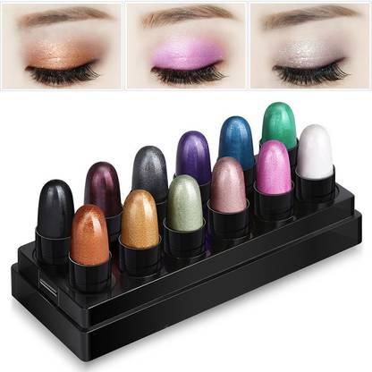 ADS Good Choice India Mini Girls Multicolour Capsule Eyeshadow Pack Of 12 1.5 g