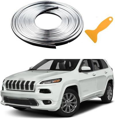 XZRTZ Car Interior Trim Strips-16.4ft/5M Universal Car Gap Fillers Automobile Moulding Line Decorative Accessories DIY Flexible Strip Garnish Accessory with Installing Tool S11 Matte, Glossy, Chrome Honda Universal For Car Rear Garnish