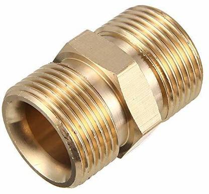 PARTHVI M22 Male Brass Connector for Extension of Washer Hose Pipe Hose Extender Pressure Washer