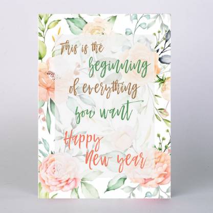 Inside Out Innovative Designs Happy New Year Greeting Card