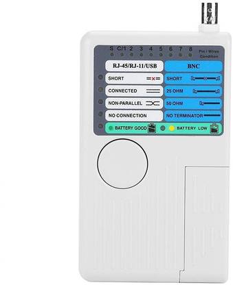 Nsinc LAN Cable Tester Network Cable Tracker, Portable Low Battery Indicator Network Tester kit, for UTP STP Cables Tracker LAN Cable Tester Network Cable Tracker, Portable Low Battery Indicator Network Tester kit Manual Crimper