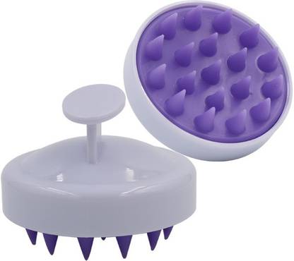 MobFest ® Hair Scalp Massager Scrub Shampoo Brush Ultra Long Soft Silicone Bristles | Improve Hair growth Relax Thick Curly Hair for Men Women