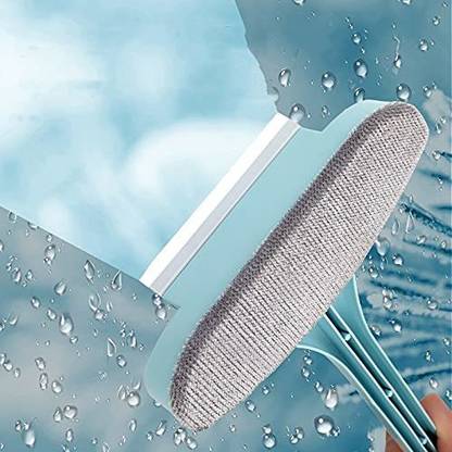 Riddhi Imperial 2 in 1 Cleaning Brush & Wiper with Extended Handle Window Cleaning Brush Cleaner Cleaning Wipe