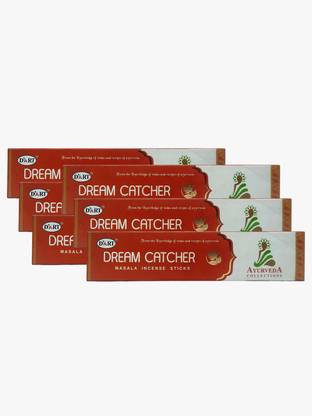 D'ART Dream Catcher Incense Sticks Agarbatti Stick Export Quality Incense Sticks Hand Rolled Agarbatti Fine Quality Incense Pack of 6 (6 small boxes of 15g) Agarbatti Indian Natural Fragrance Hand Rolled (Total 90 Sticks) Dream Catcher