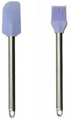 Xyno Non-Stick Silicon Spatula & Brush Combo Kitchen Tool Set