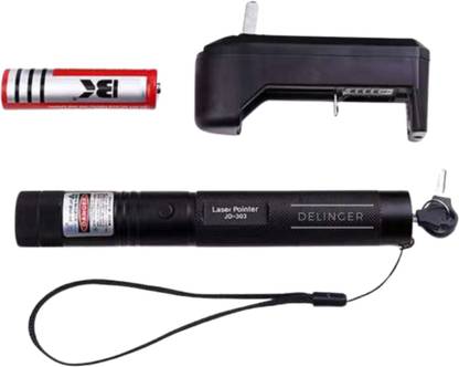 DELINGER JD 303 Green Laser Pointer Rechargeable Pattern Disco Light with Adjustable Cap Lead Pointer