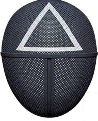 Offer99 Squid Game 1 Mask Guard Mask Triangle| Party Cosplay Covering Masquerade Accessories Halloween Props for Adults Party Mask