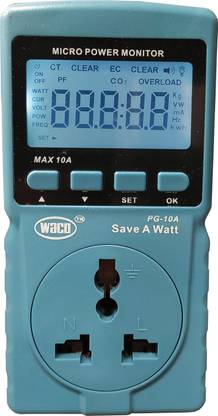 WACO PG-10A DIGITAL MICRO POWER GUARD ENERGY METER (Micro Power Monitor) Digital Multimeter