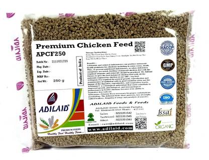 ADILAID Premium Chicken Feed 0.25 kg Dry Young, Adult, Senior Bird Food