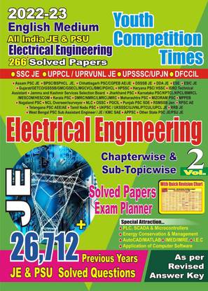 (English Medium)Electrical Engineering Chapter-Wise Solved Papers/Exam Planner Vol 2 With Formula Chart