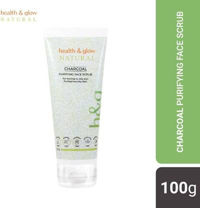 Health & Glow H&G Natural Charcoal Purifying Scrub