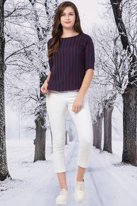Casual Women Blue, Red Top