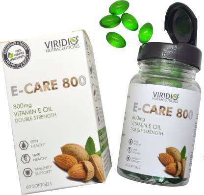 Viridio Vitamin E 800mg for skin health and hair booster