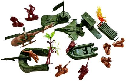 ढिंचक Army Military 3D Toy figure set for model making or playing for kids