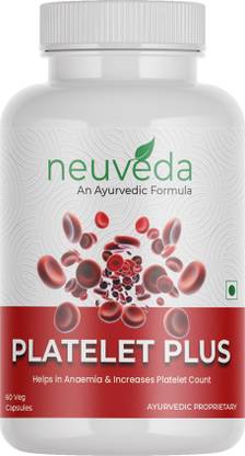 neuveda Platelet Plus Capsules - 60 Capsules | Ayurvedic Platelet Increase Medicine
