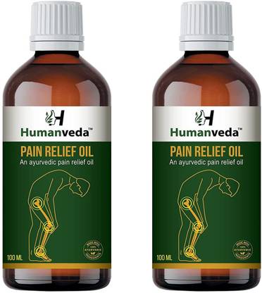 Humanveda Ayurvedic Joint Pain Relief Oil for, Back, Knee, Shoulder and Muscular Pain Pack of 2 (100ML) Liquid
